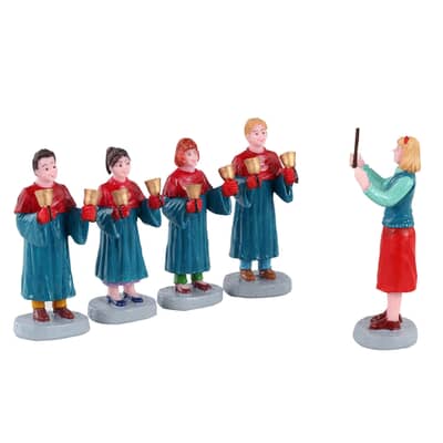 Lemax Christmas Village Handbell Choir Set Of 5 - 12020