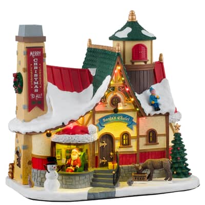 Lemax Christmas Village Santas Chalet  -15742 (PLAIN BOX)