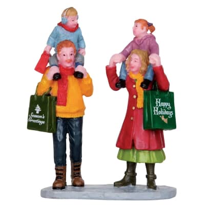 Lemax Christmas Village Family Christmas Shopping - 22022