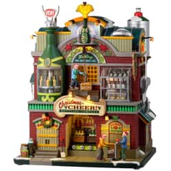 Lemax Christmas Village Christmas Cheer Bottling Company Battery Operated Led -25858