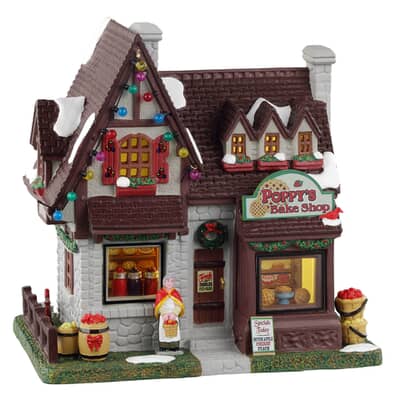 Lemax Christmas Village Poppys Bakeshop - 35042 (PLAIN BOX)