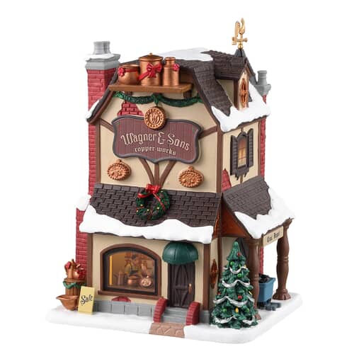 Lemax Christmas Village Wagner And Sons Copper Works - 35067