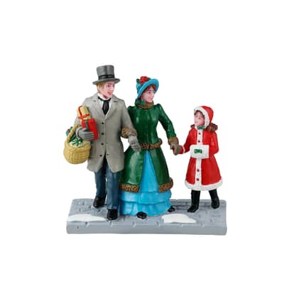 Lemax Christmas Village Christmas Eve Shopping - 42315