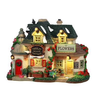 Lemax Christmas Village Farnley Moor Cottage Battery Operated Led - 45237 (PLAIN BOX)