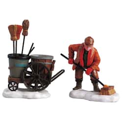 Lemax - Street Sweeper Set Of 2