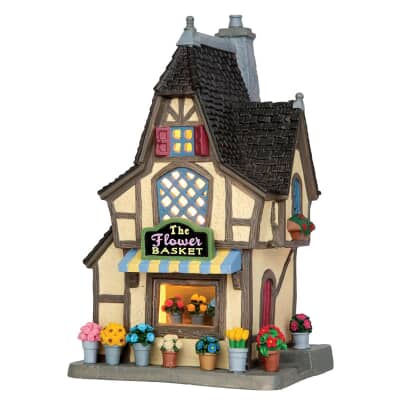 Lemax Christmas Village The Flower Basket - 55903 (PLAIN BOX)