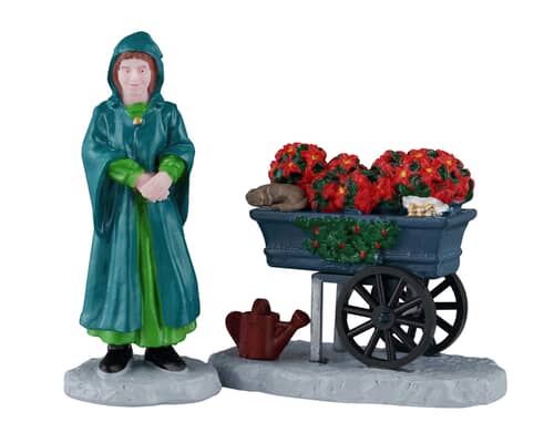 Lemax Christmas Village Floral Street Vendor - 62637