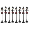 Lemax Christmas Village Gas Lantern Street Lamp Set Of 8 Battery Operated (4.5V) - 64500