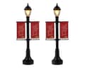 Lemax Christmas Village Lamp Post Banners - 64646