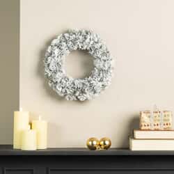 Kaemingk Snowy Imperial Wreath 35cm