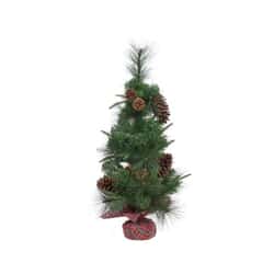 Kaemingk Everlands Mini Tree in a Tartan Bag
