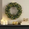 Kaemingk Everlands Imperial Wreath Pre Lit Warm White 35cm