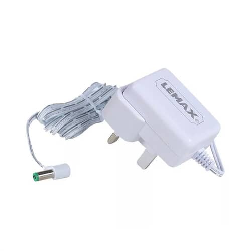 Lemax Christmas Village UK Plug Power Adaptor 4.5V 550Ma White 1-Output Bs - 74254