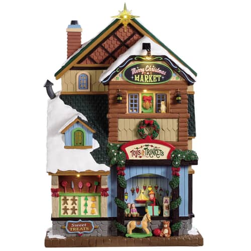 Lemax Christmas Village Merry Christmas Market - 95471
